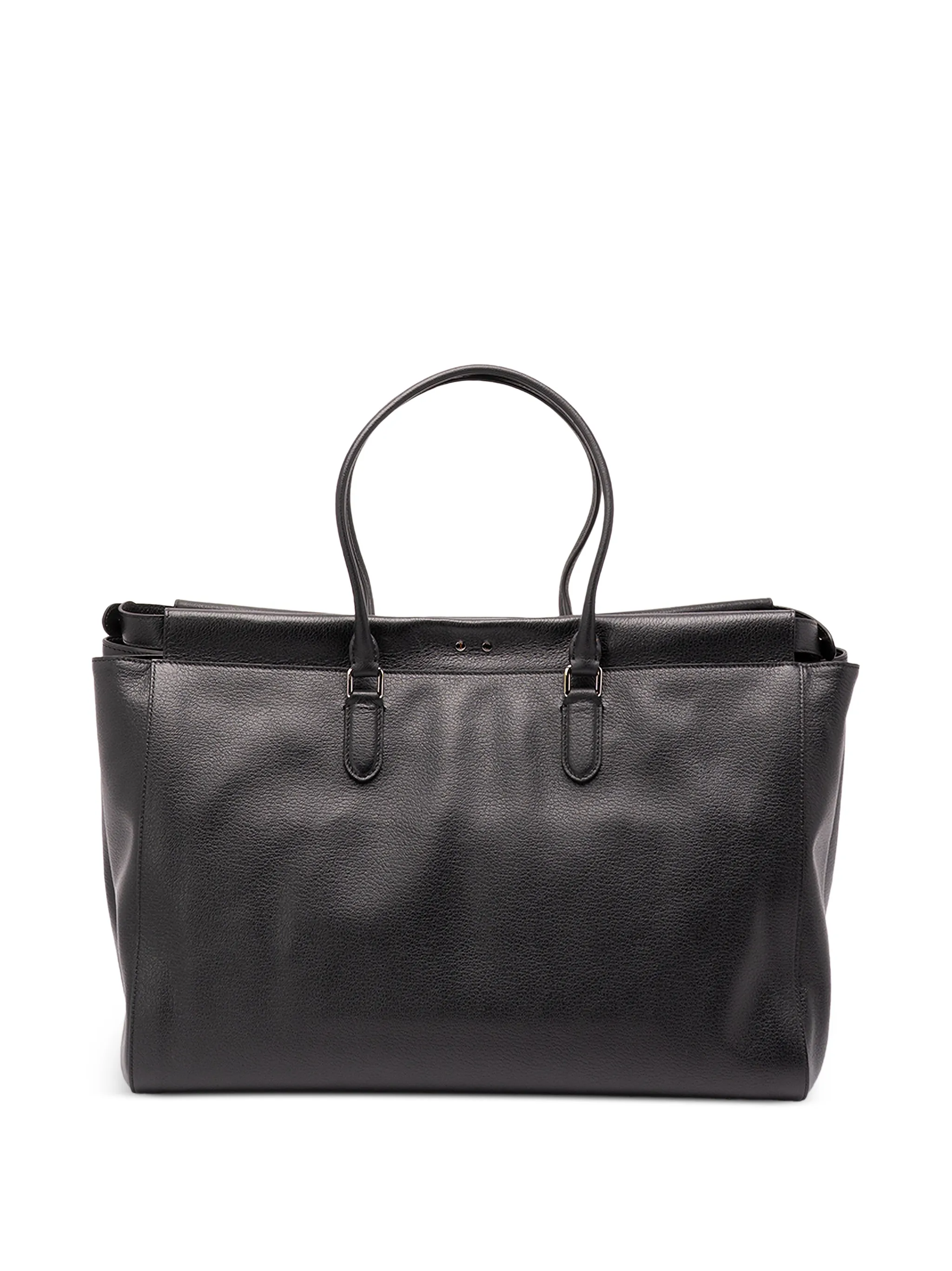Peekaboo leather tote bag