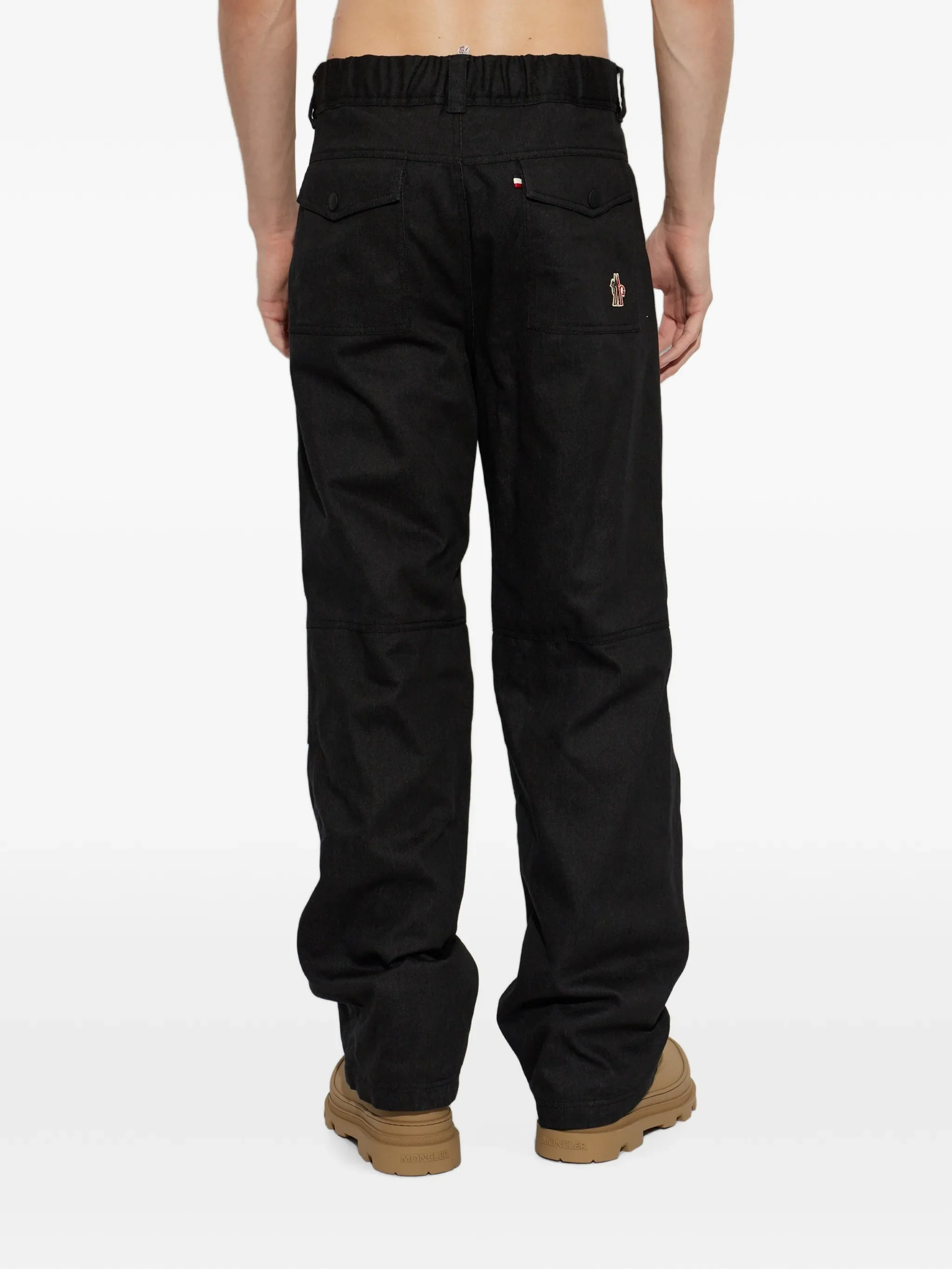 logo-patch trousers