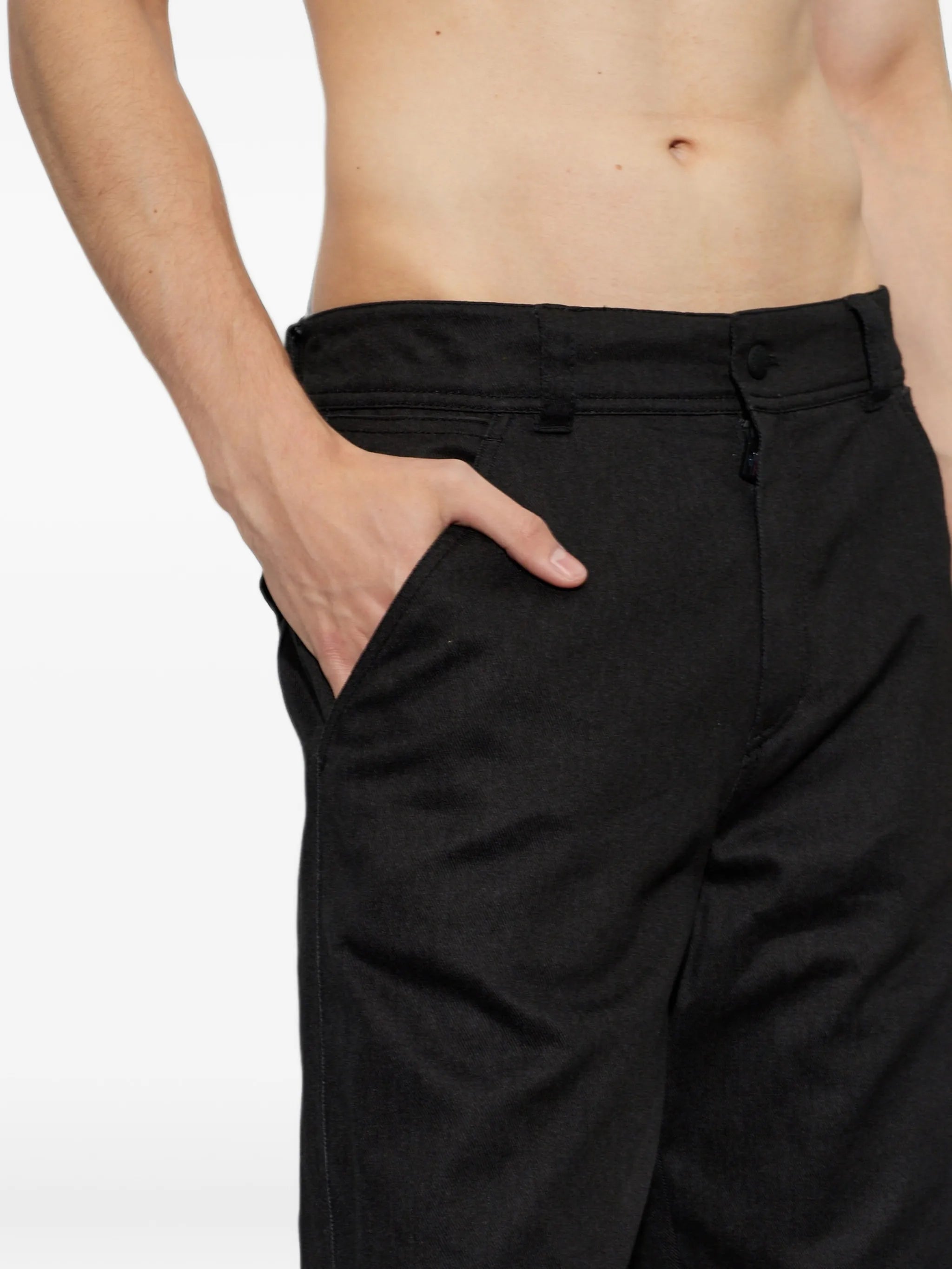 logo-patch trousers