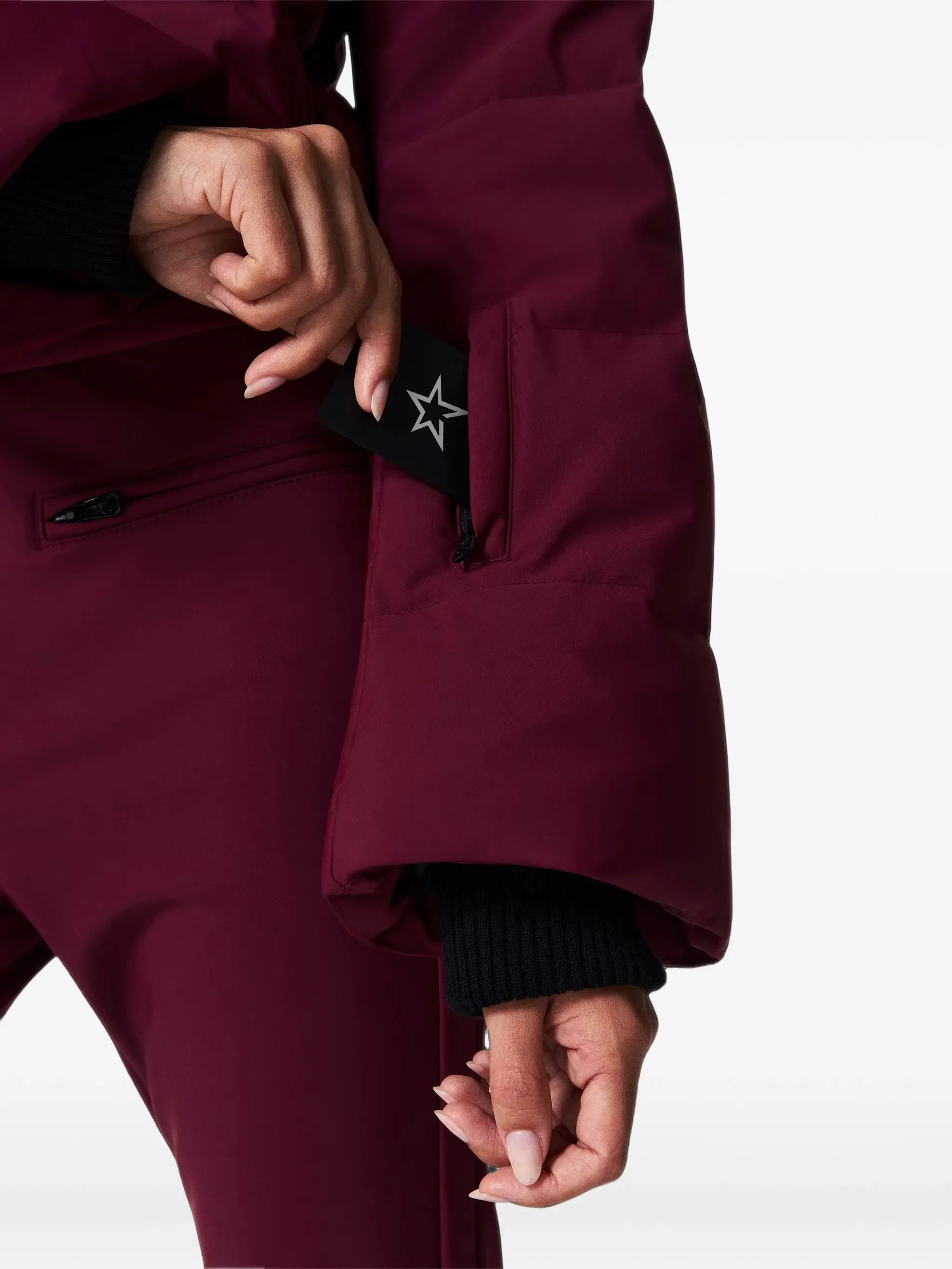 polar flare down ski suit