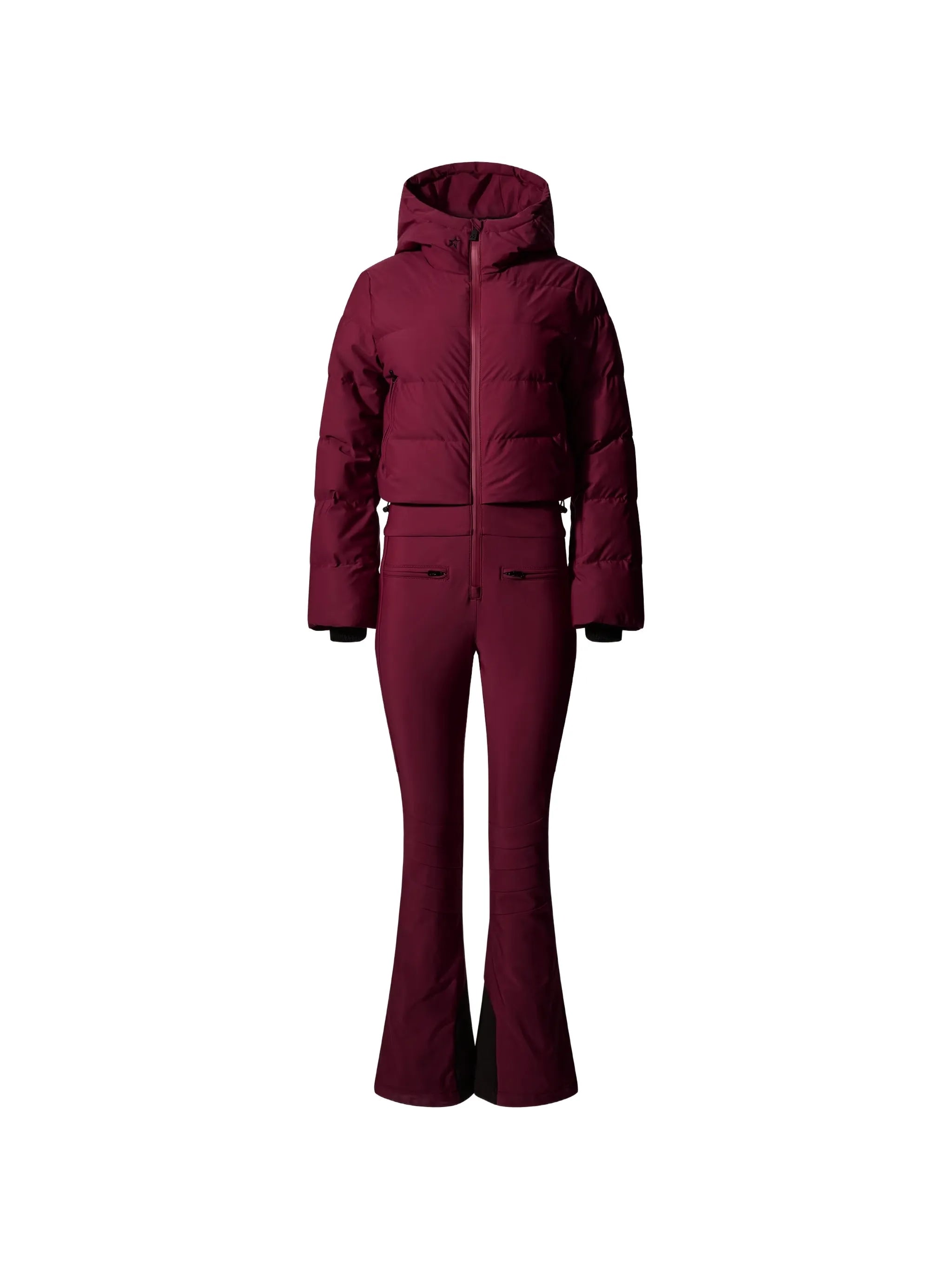 polar flare down ski suit