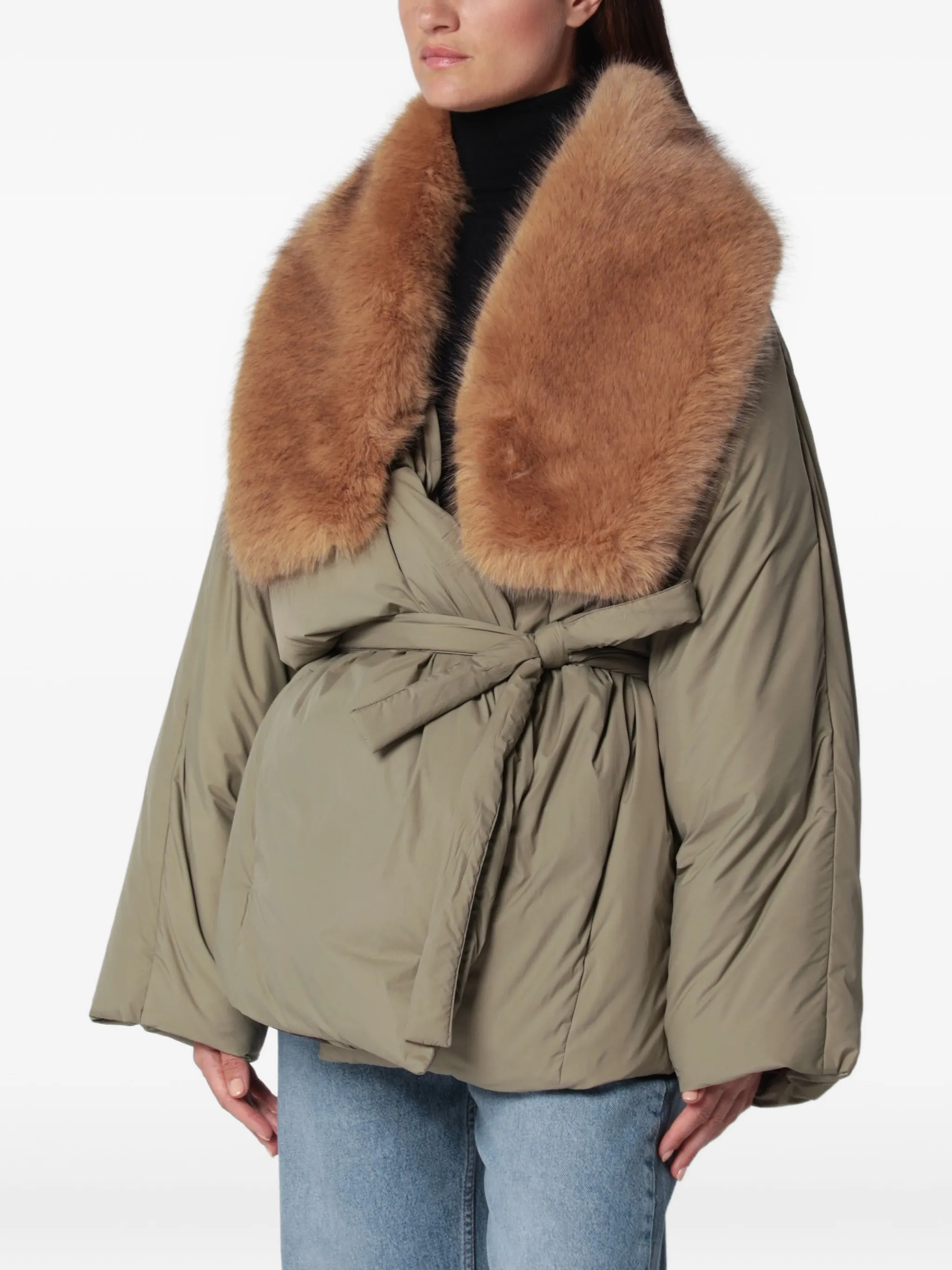 Egizio belt-waist puffer jacket