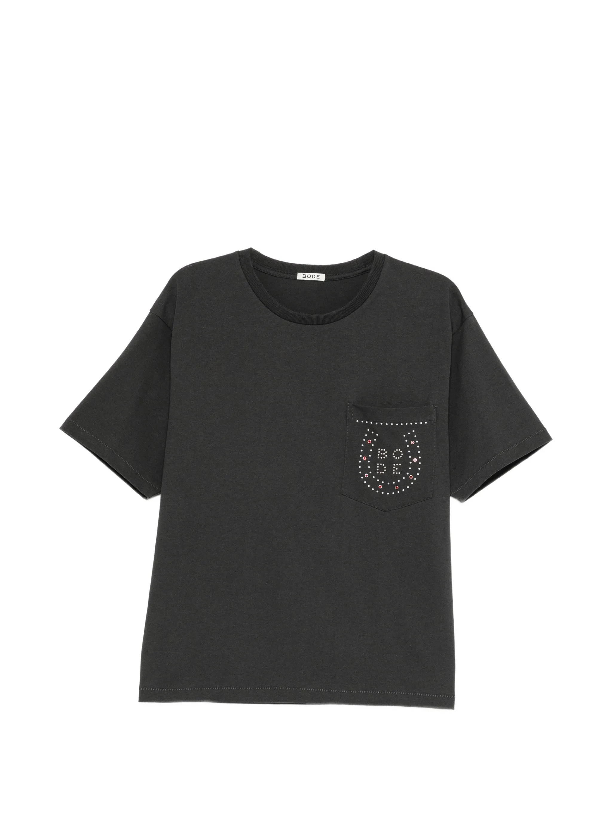 embellished-pocket T-shirt