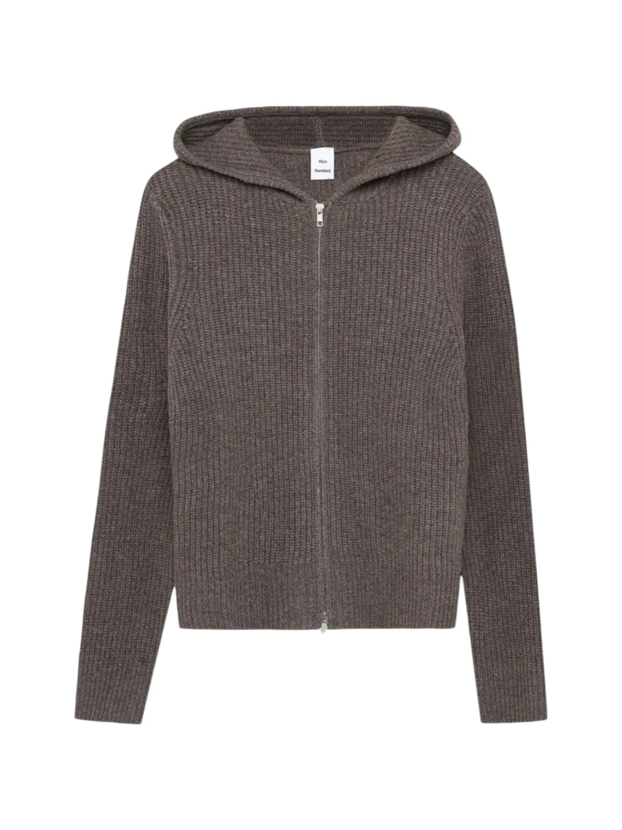 Glasgow ribbed-knit hoodie