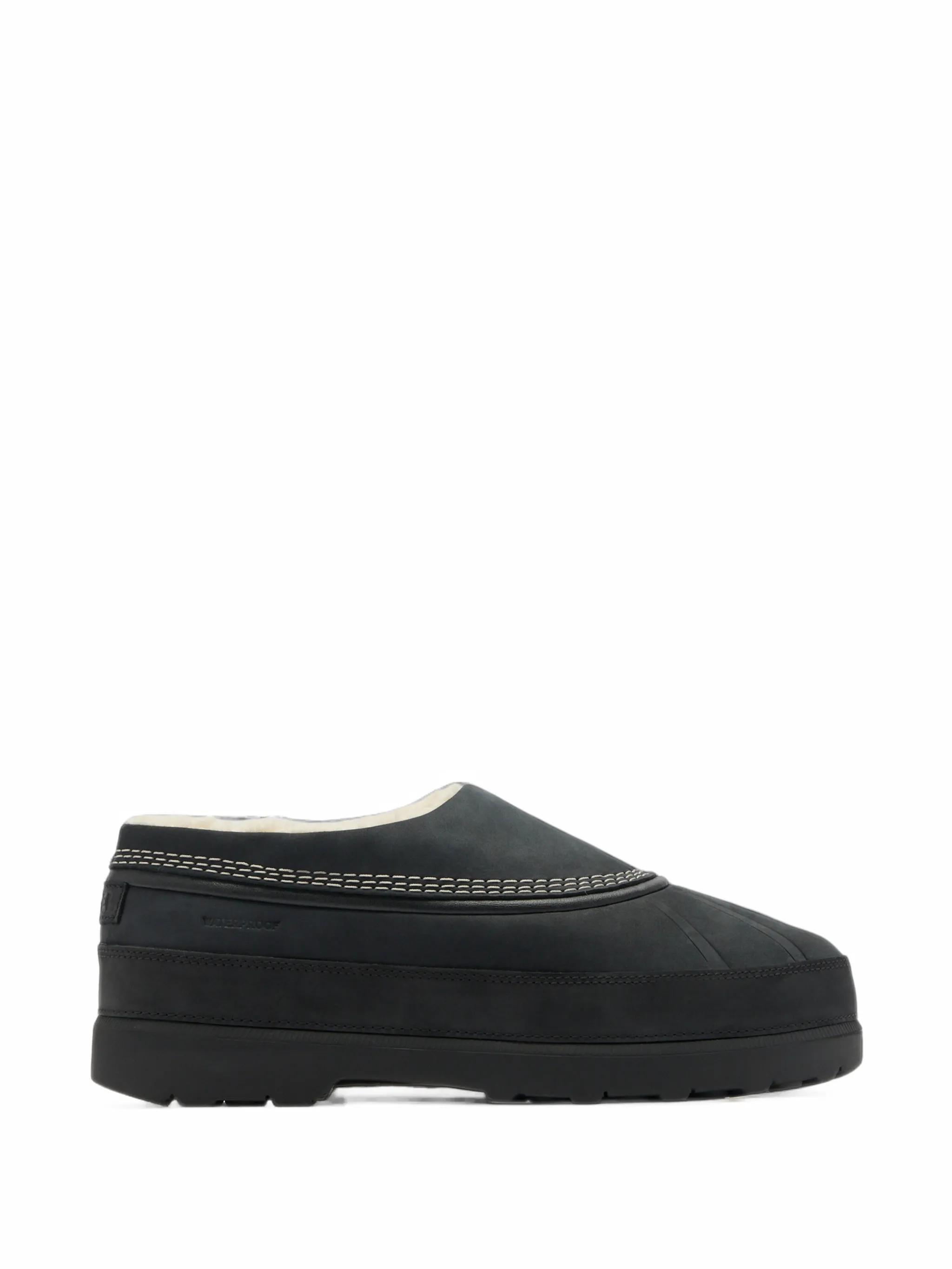 Ambler suede contrast-stitch mules