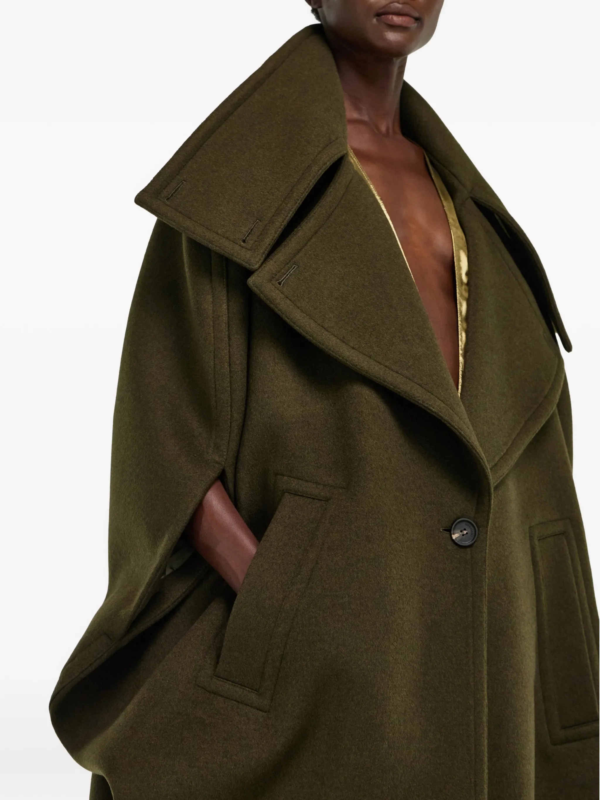 single-breasted peacoat