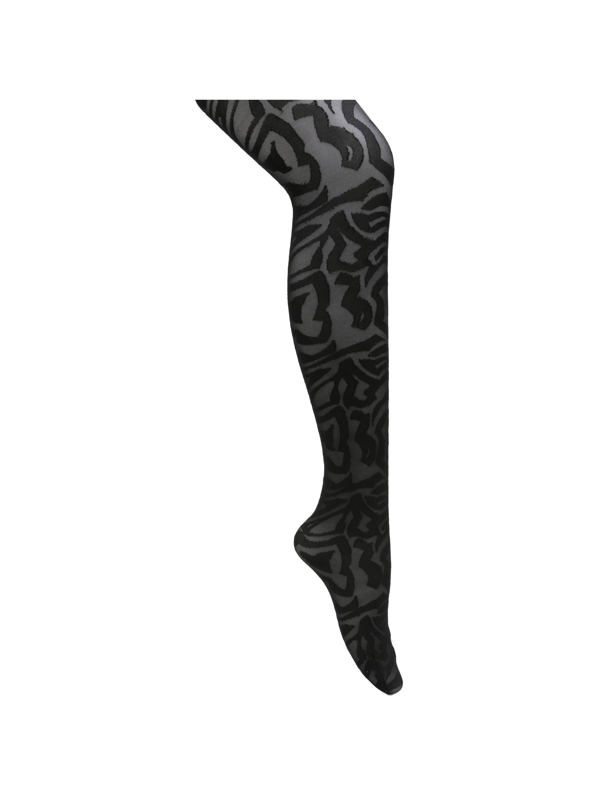 Marmo-pattern tights